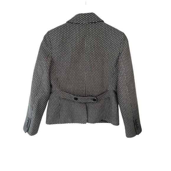 Talbots Women’s 8 Tweed Blazer Black White Suit Jacket Classic Workwear Lined - Picture 5 of 6